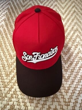 Red and Black 'San Francisco' Baseball Cap
